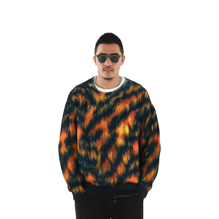 Details for Stüssy SS23 動物紋復古圓領毛衣 男女適穿 117171