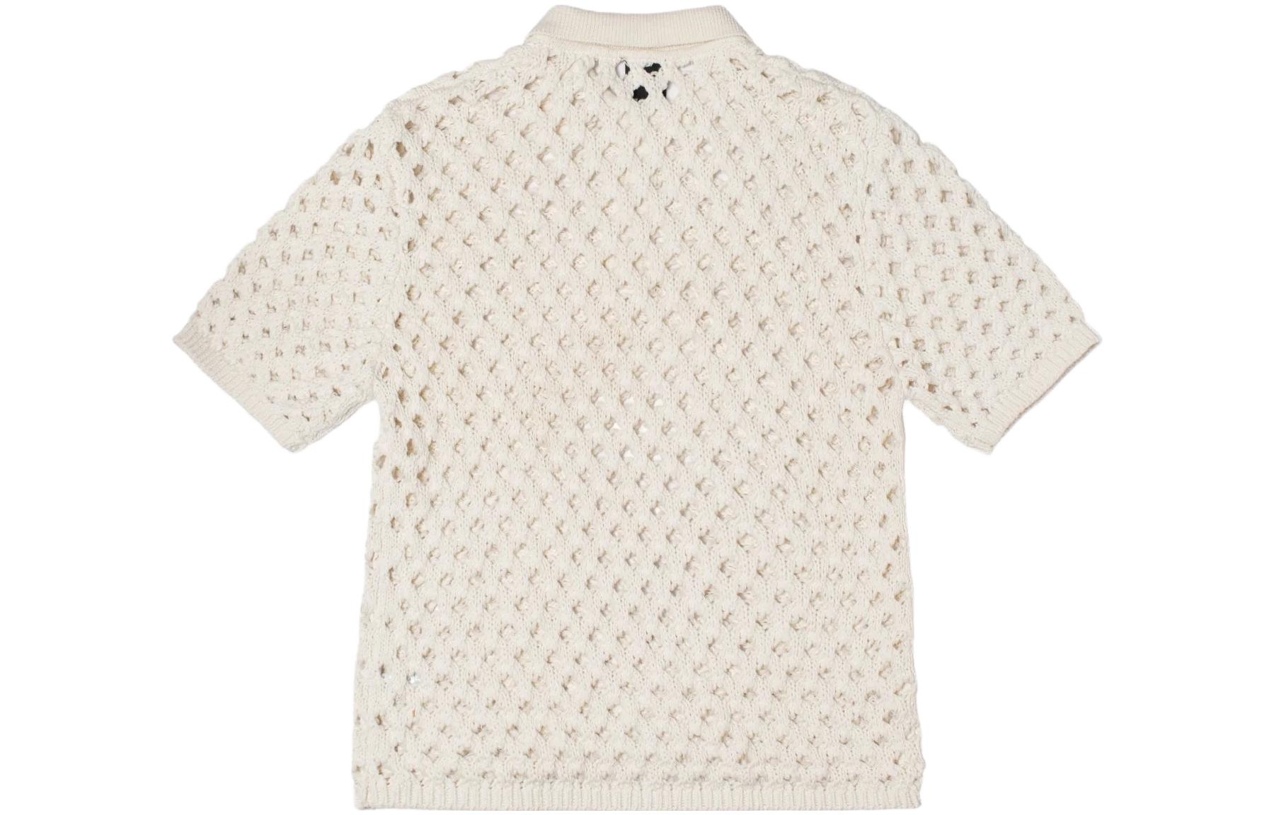 Stüssy Stussy SS23 Big Mesh Polo Sweater Summer 2023 Unisex Short Sleeve Knit Shirt 117178 圖 12