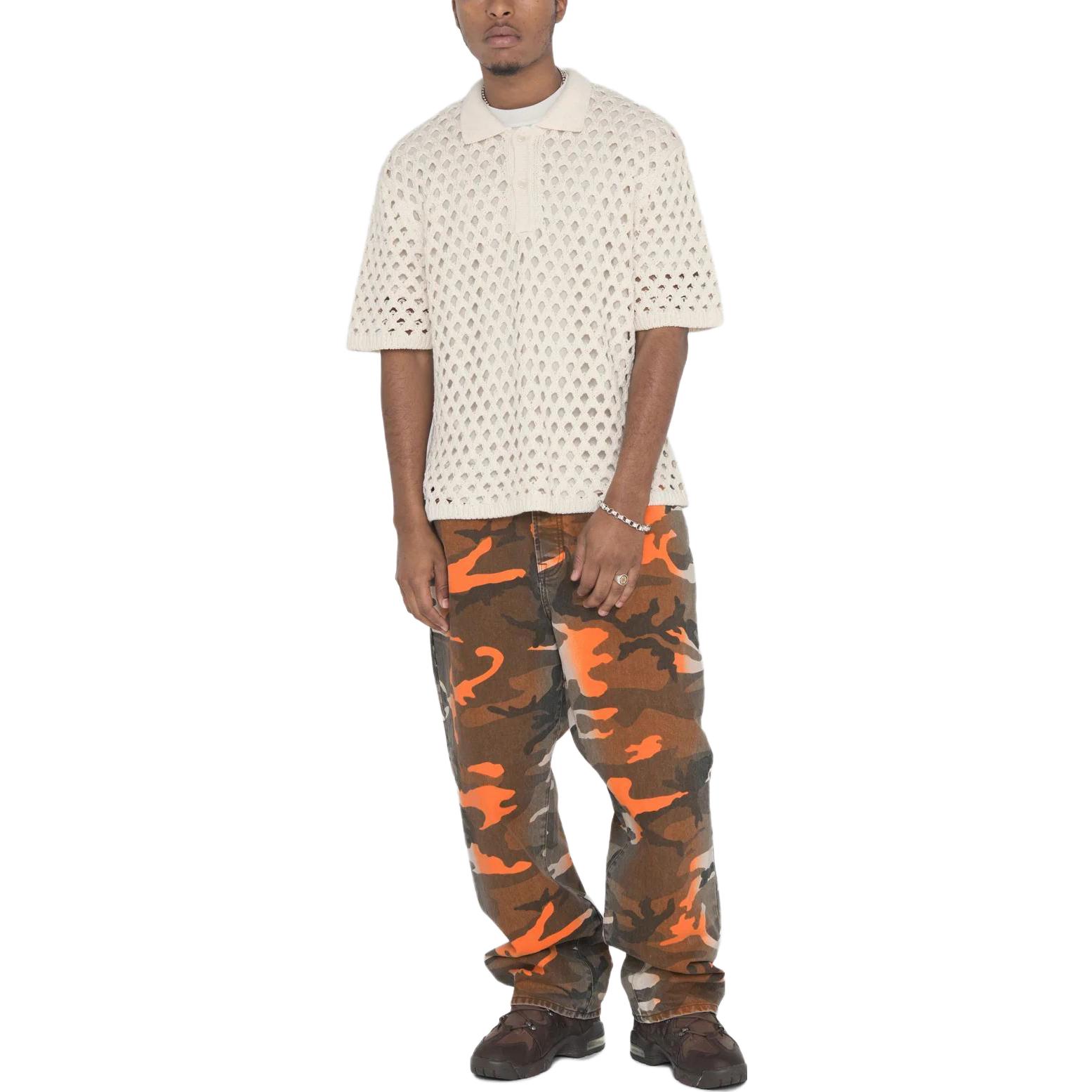 Stüssy Stussy SS23 Big Mesh Polo Sweater Summer 2023 Unisex Short Sleeve Knit Shirt 117178 圖 13