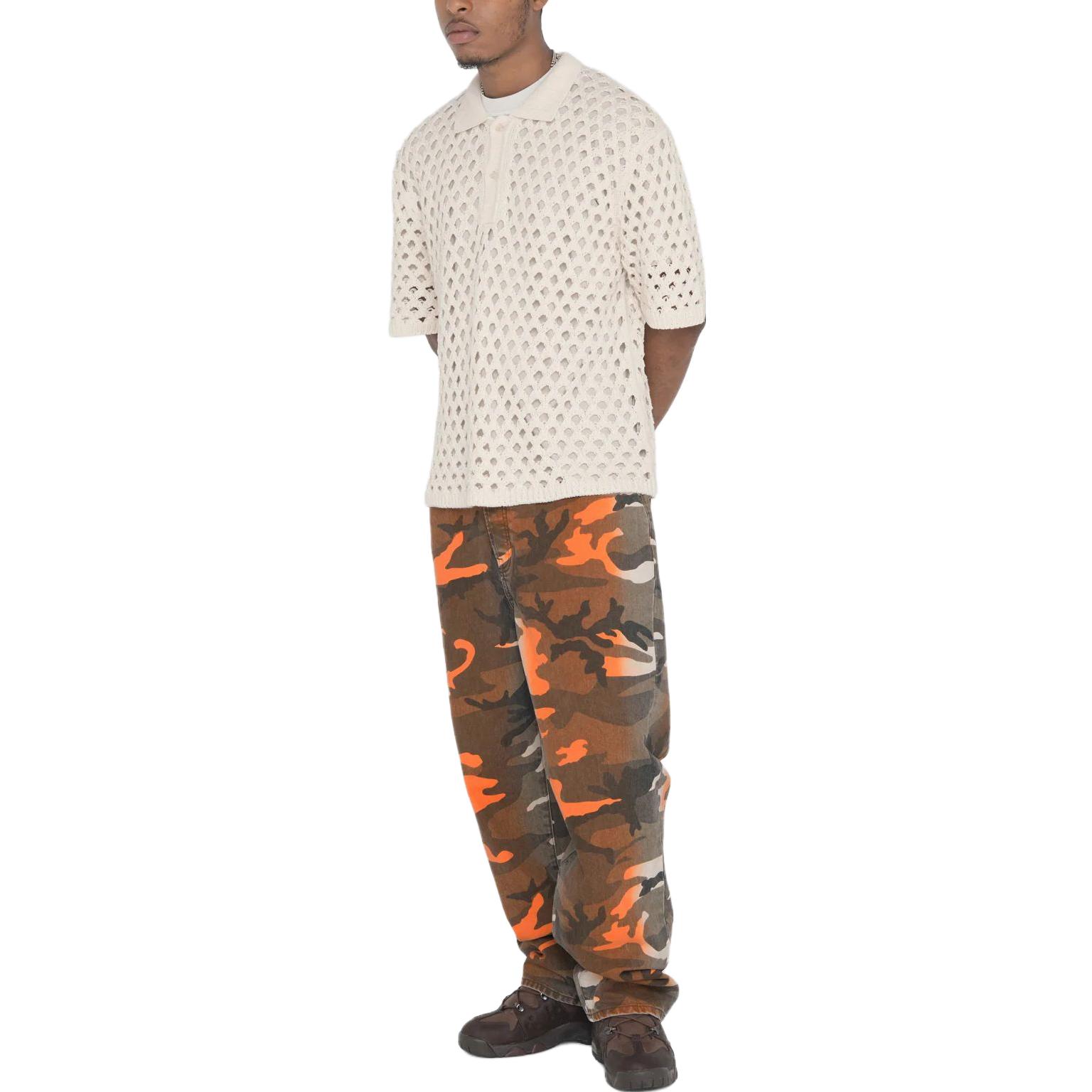 Stüssy Stussy SS23 Big Mesh Polo Sweater Summer 2023 Unisex Short Sleeve Knit Shirt 117178 圖 15