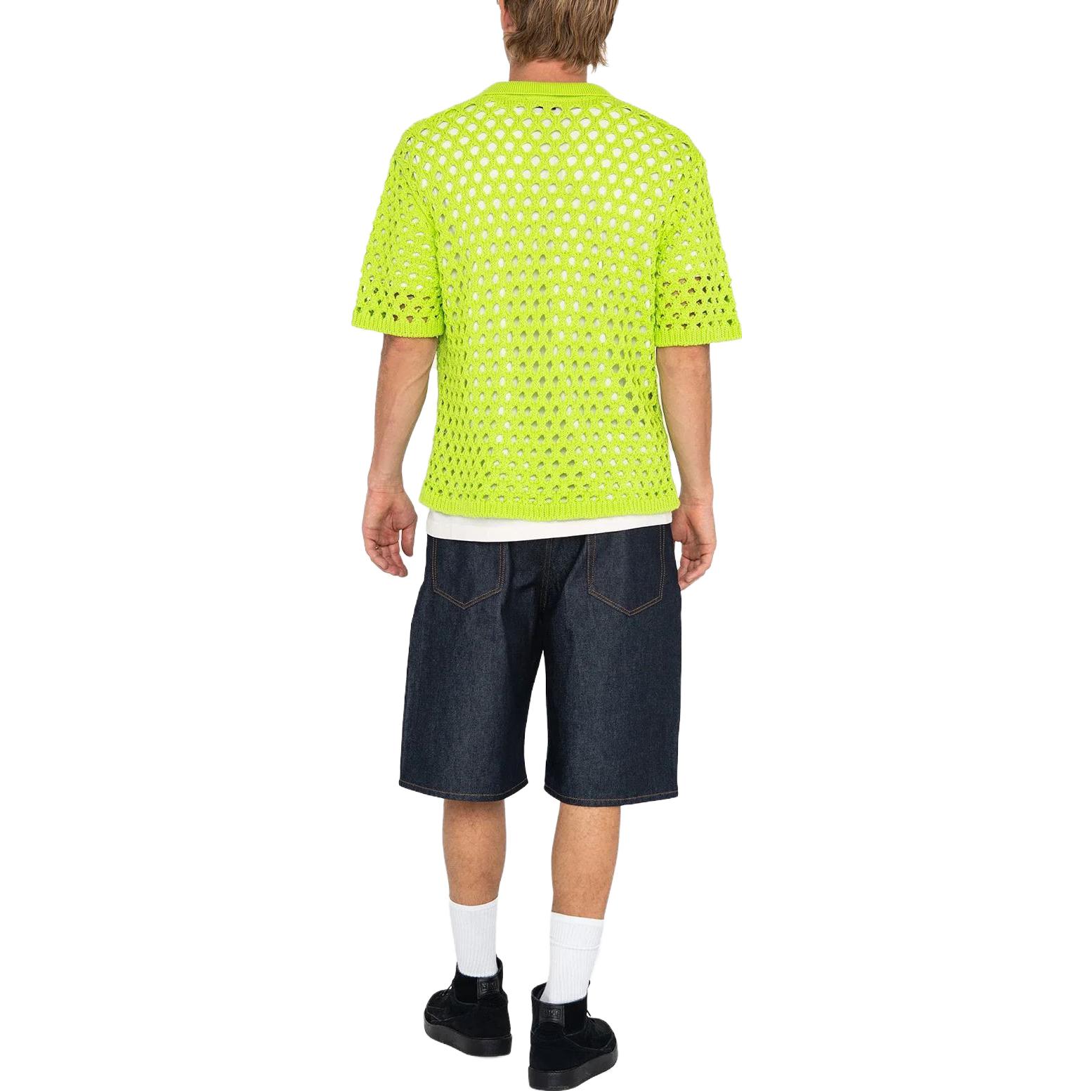 Stüssy Stussy SS23 Big Mesh Polo Sweater Summer 2023 Unisex Short Sleeve Knit Shirt 117178 圖 5