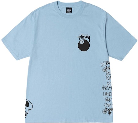 Stüssy SS23 Kaos Hitam 8 Ball Logo Vintage Loose Fit Unisex Koleksi Musim Panas. 1904915 Lookbook Stüssy SS23 Kaos Hitam 8 Ball Logo Vintage Loose Fit Unisex Koleksi Musim Panas. 1904915