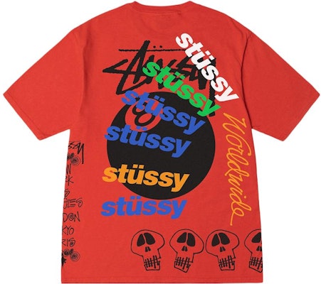 Stüssy SS23 Kaos Hitam 8 Ball Logo Vintage Loose Fit Unisex Koleksi Musim Panas. 1904915 Shop Stüssy SS23 Kaos Hitam 8 Ball Logo Vintage Loose Fit Unisex Koleksi Musim Panas. 1904915