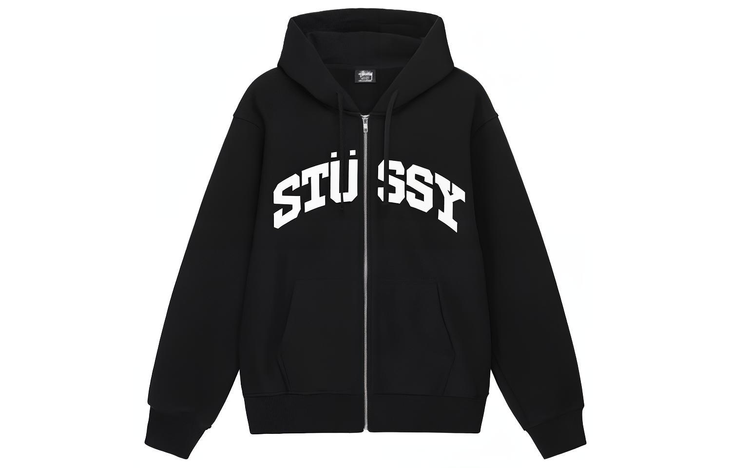 Stüssy Stussy SS23 Block Sport Zip Hoodie Vintage Letter Print Unisex Sweatshirt. 1974910