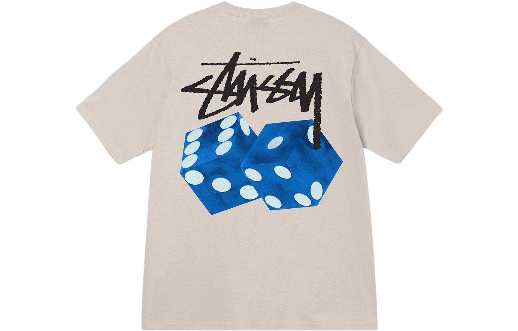Details for Stüssy Stussy SS23 Diced Out Tee Dice Print Unisex Retro T-Shirt. 1904971