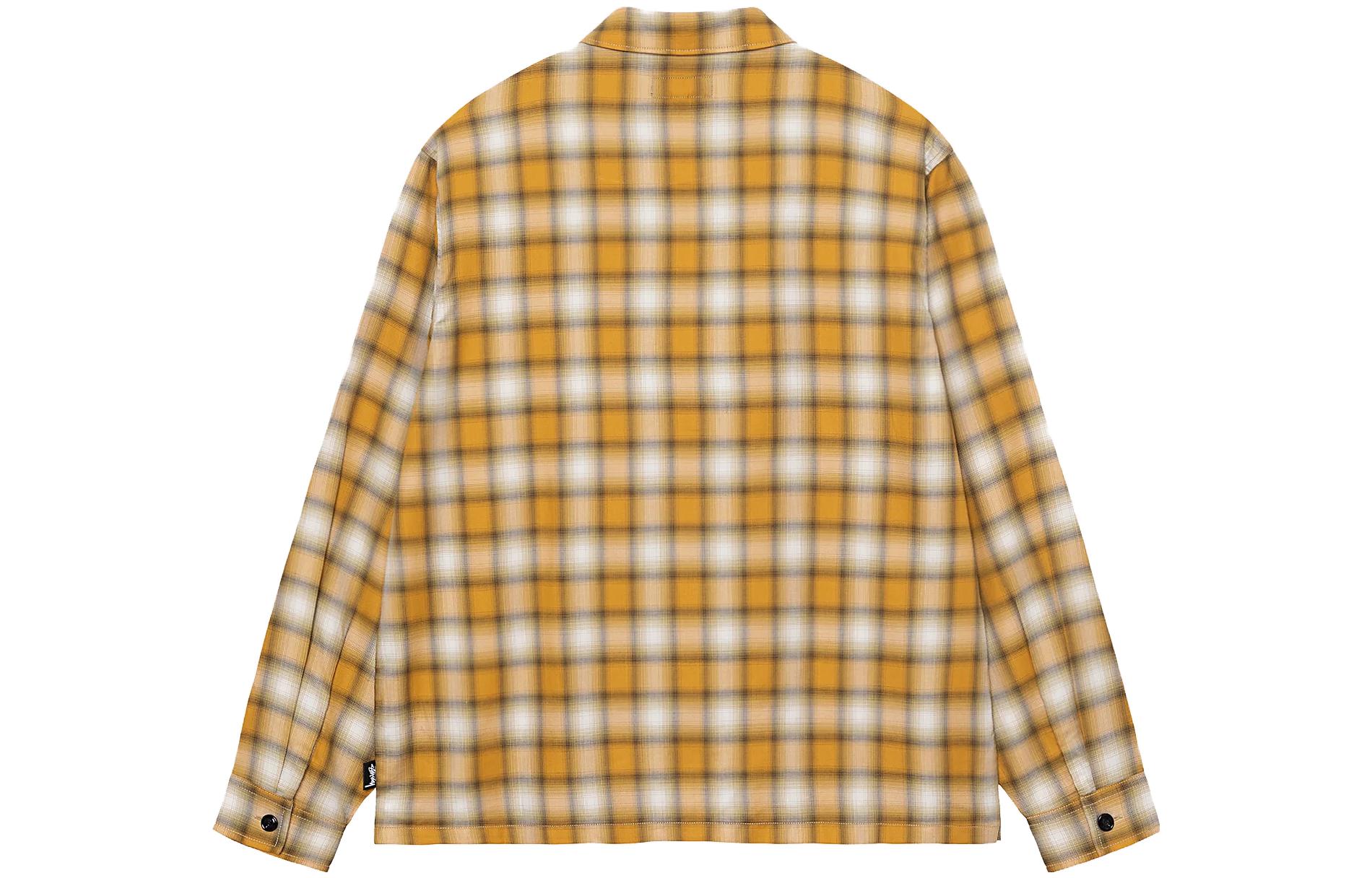 Stüssy Stussy SS23 Eddie Plaid Zip Shirt Summer Collection Unisex Vintage Long Sleeve Shirt 1110286 圖 3
