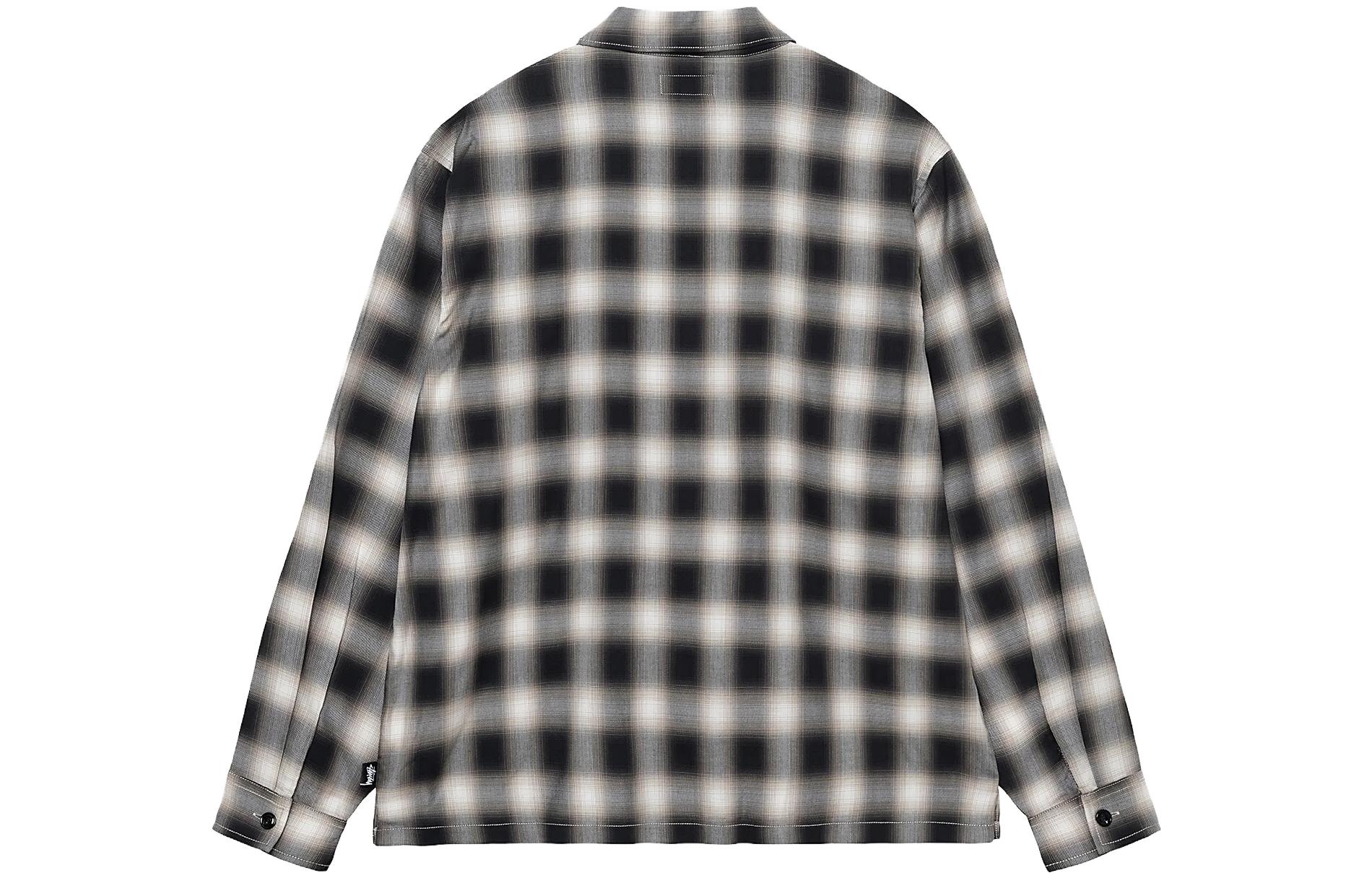 Stüssy Stussy SS23 Eddie Plaid Zip Shirt Summer Collection Unisex Vintage Long Sleeve Shirt 1110286 圖 8