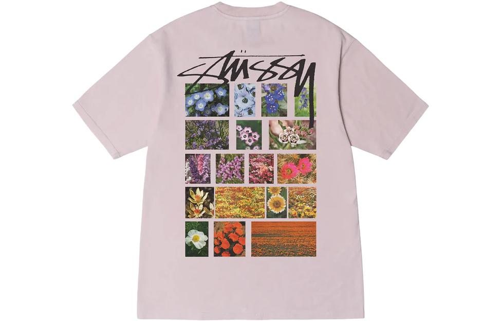 Order Stüssy Stussy SS23 Floral Print Crewneck Short Sleeve T-Shirt Unisex. 1904884