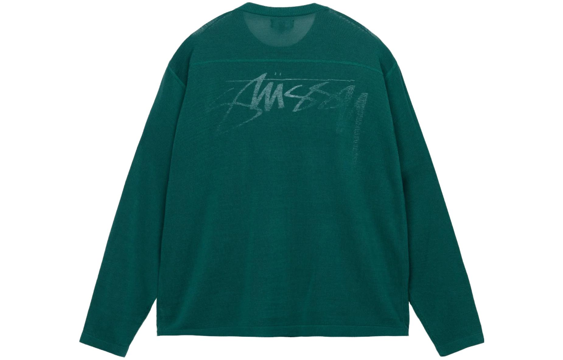 Stüssy Stussy SS23 Football Sweater Summer Knit Vintage Oversized Unisex Pullover. 117181 圖 25