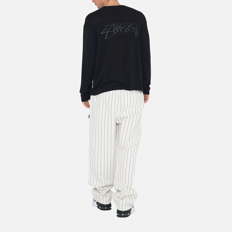 Stüssy Stussy SS23 Football Sweater Summer Knit Vintage Oversized Unisex Pullover. 117181 圖 6
