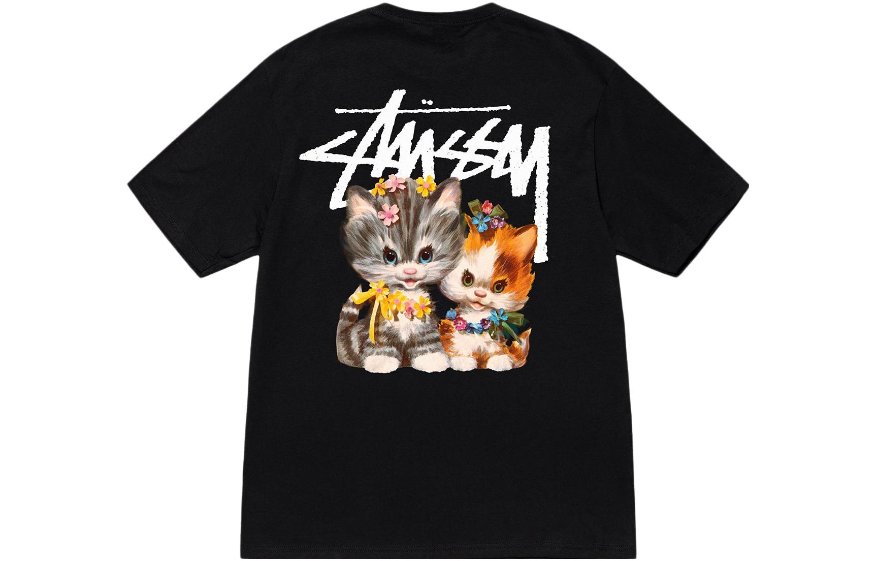 Lookbook Stüssy Stussy SS23 Kittens Tee 3D Cat Cartoon Graphic Logo Unisex Crewneck T-Shirt. 1904965