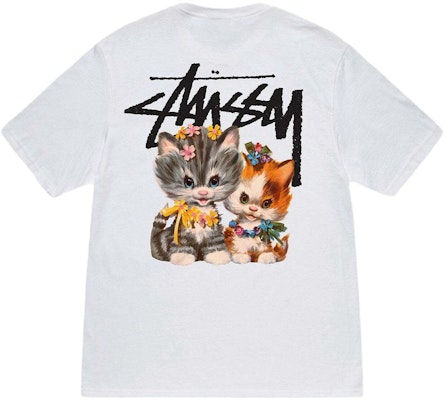 Stüssy Stussy SS23 Kittens Tee 3D Cat Cartoon Graphic Logo Unisex Crewneck T-Shirt. 1904965 Purchase Stüssy Stussy SS23 Kittens Tee 3D Cat Cartoon Graphic Logo Unisex Crewneck T-Shirt. 1904965