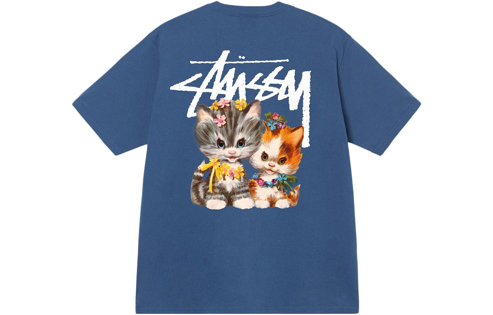 Sizing Stüssy Stussy SS23 Kittens Tee 3D Cat Cartoon Graphic Logo Unisex Crewneck T-Shirt. 1904965