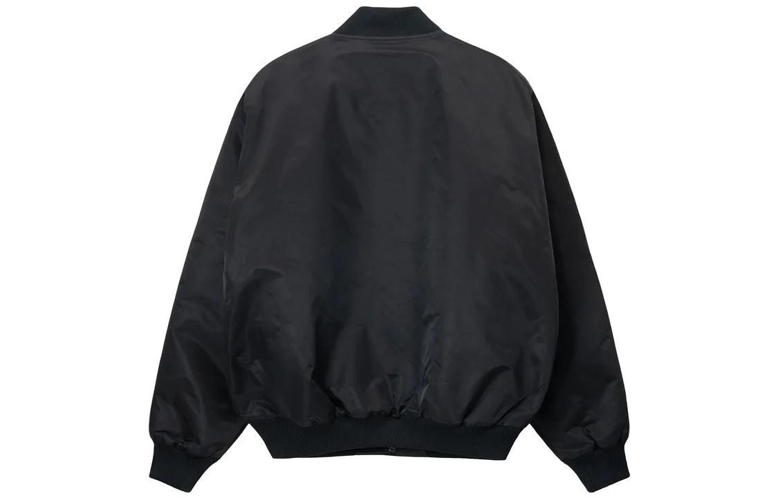 Stüssy Stussy SS23 LA Chapter Satin Varsity Jacket Retro Baseball Unisex. 115691 圖 3