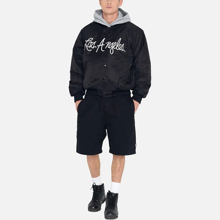 Stüssy Stussy SS23 LA Chapter Satin Varsity Jacket Retro Baseball Unisex. 115691 圖 4