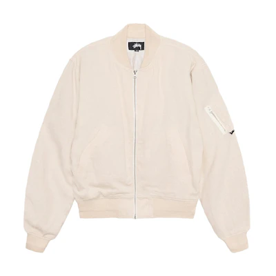 Stüssy Stussy SS23 Linen Beach Bomber Summer Vintage Unisex Casual Jacket. 115703