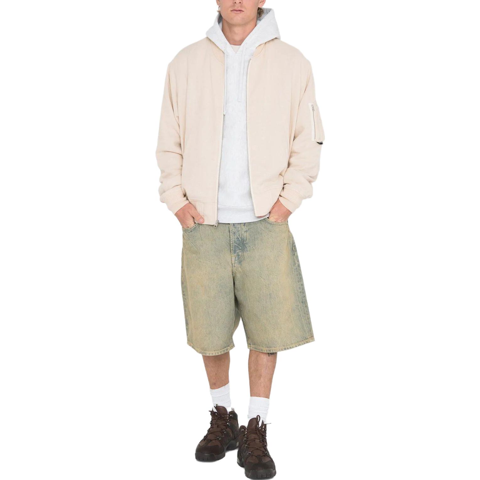 Stüssy Stussy SS23 Linen Beach Bomber Summer Vintage Unisex Casual Jacket. 115703 圖 4
