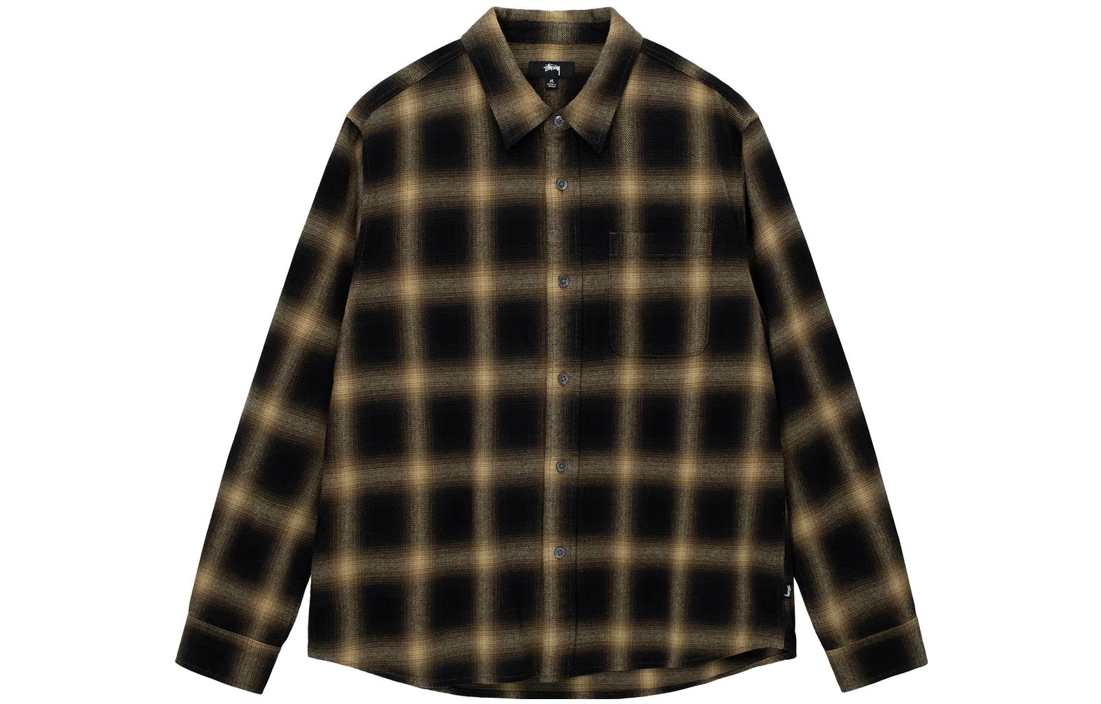 Stüssy Stussy SS23 Pete Plaid Checkered Long Sleeve Retro Shirt Unisex 1110277 圖 6