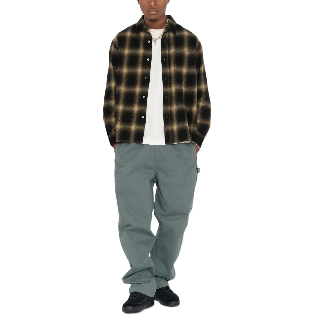 Stüssy Stussy SS23 Pete Plaid Checkered Long Sleeve Retro Shirt Unisex 1110277 圖 8