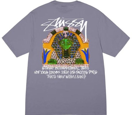 Stüssy Stussy SS23 Sphinx Tee Vintage Graphic Cotton Unisex Loose Fit T-Shirt. 1904874 Order Stüssy Stussy SS23 Sphinx Tee Vintage Graphic Cotton Unisex Loose Fit T-Shirt. 1904874