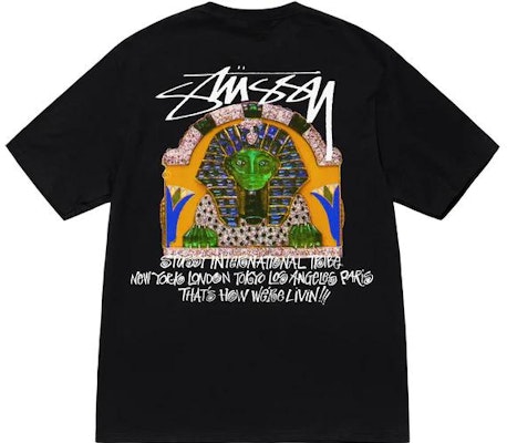 Stüssy Stussy SS23 Sphinx Tee Vintage Graphic Cotton Unisex Loose Fit T-Shirt. 1904874 Shop Stüssy Stussy SS23 Sphinx Tee Vintage Graphic Cotton Unisex Loose Fit T-Shirt. 1904874