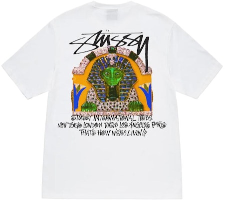 Stüssy Stussy SS23 Sphinx Tee Vintage Graphic Cotton Unisex Loose Fit T-Shirt. 1904874 Cheap Stüssy Stussy SS23 Sphinx Tee Vintage Graphic Cotton Unisex Loose Fit T-Shirt. 1904874