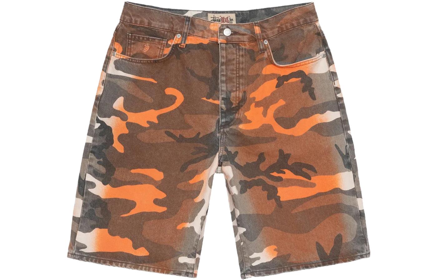 Stüssy Stussy SS23 Spray Dye Relaxed Fit Vintage Denim Shorts Unisex Summer Collection. 112295