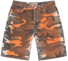 Stüssy Stussy SS23 Spray Dye Relaxed Fit Vintage Denim Shorts Unisex Summer Collection. 112295 Stüssy Stussy SS23 Spray Dye Relaxed Fit Vintage Denim Shorts Unisex Summer Collection. 112295