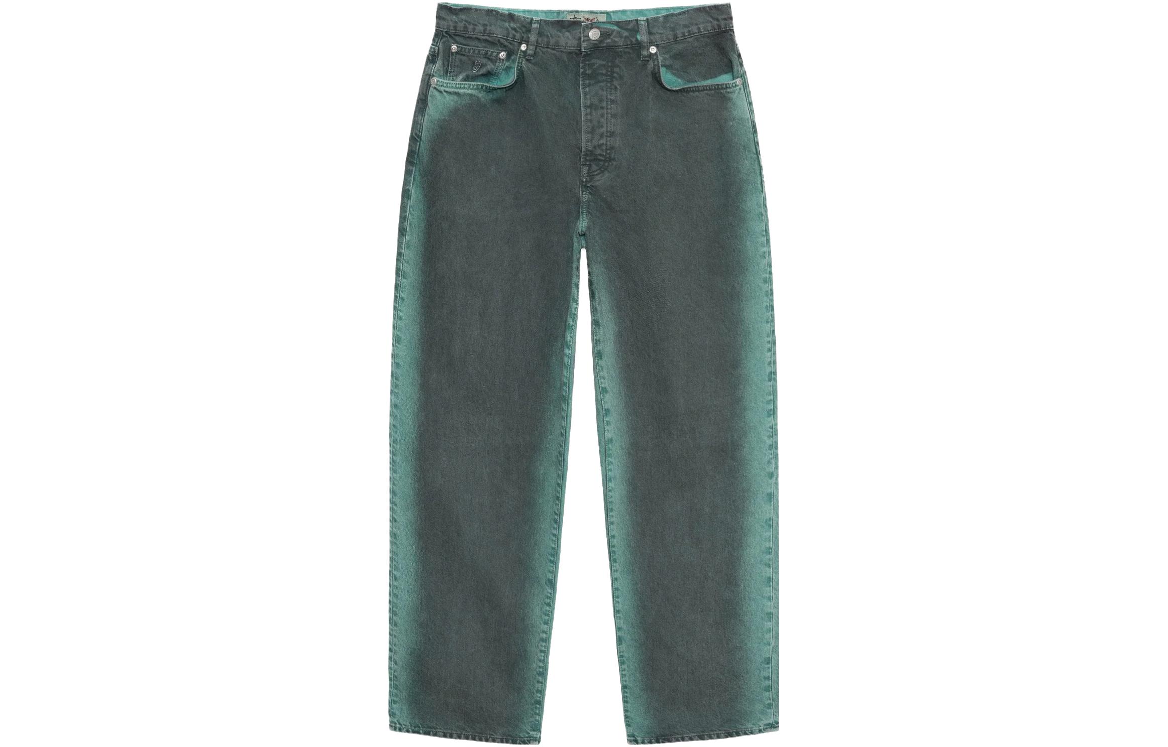 Stüssy Stussy SS23 Spray Dye Retro Loose Fit Jeans Unisex Casual Summer Denim. 116617