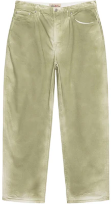 Stüssy SS23 Spray Dye Jeans Longgar Retro Unisex Denim Kasual Musim Panas. 116617 16