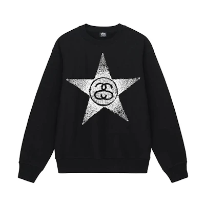 Stüssy Stussy SS23 SS-LINK Star Print Crewneck Retro Sweatshirt Unisex. 1914887