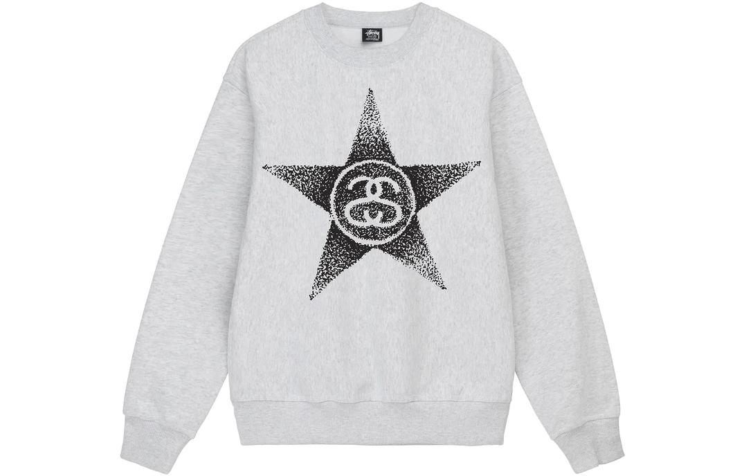 Stüssy Stussy SS23 SS-LINK Star Print Crewneck Retro Sweatshirt Unisex. 1914887 圖 2