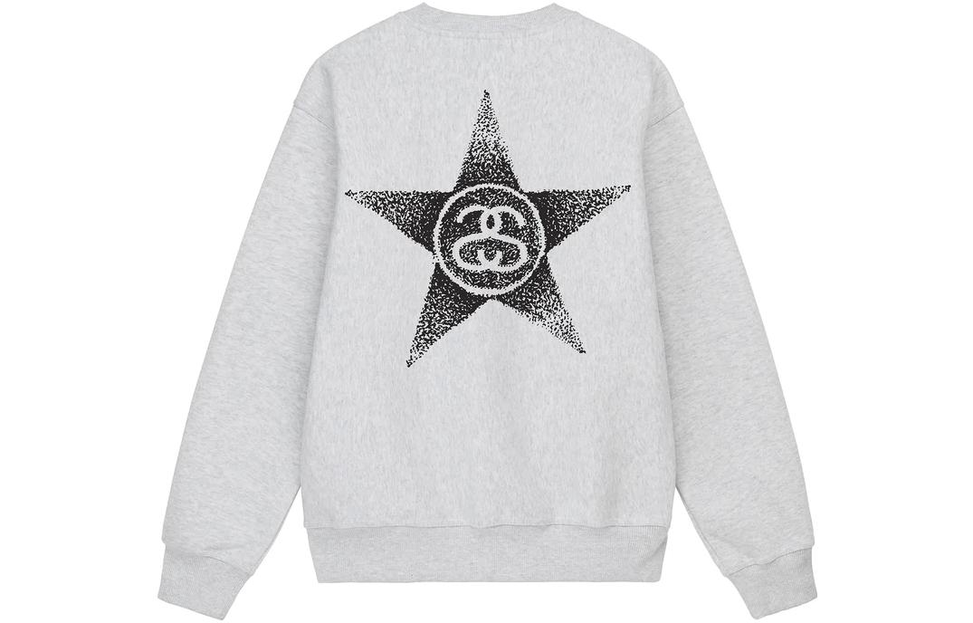 Stüssy Stussy SS23 SS-LINK Star Print Crewneck Retro Sweatshirt Unisex. 1914887 圖 3