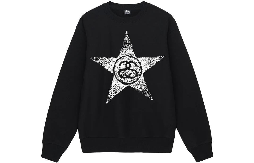 Stüssy Stussy SS23 SS-LINK Star Print Crewneck Retro Sweatshirt Unisex. 1914887 圖 4
