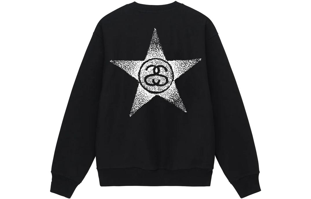 Stüssy Stussy SS23 SS-LINK Star Print Crewneck Retro Sweatshirt Unisex. 1914887 圖 5