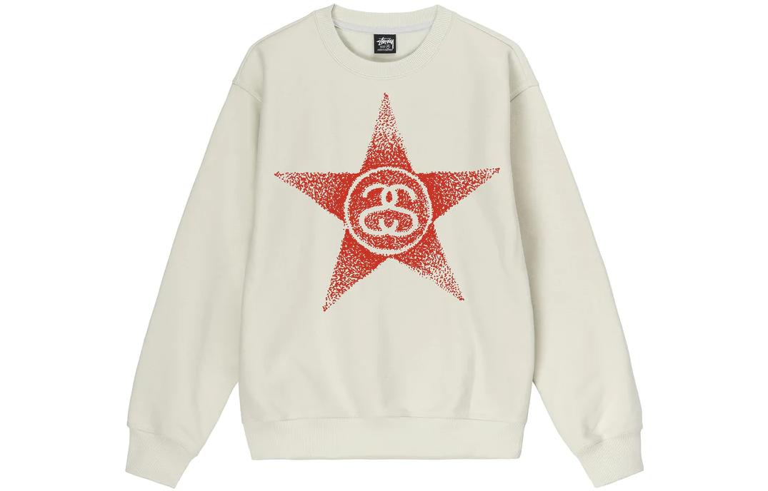 Stüssy Stussy SS23 SS-LINK Star Print Crewneck Retro Sweatshirt Unisex. 1914887 圖 10