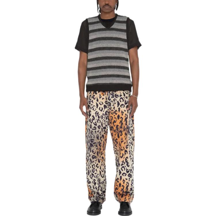 Stüssy Stussy SS23 Stencil Canvas Straight-Leg Leopard Zip Vintage Jeans Yellow Unisex 116615 圖 4