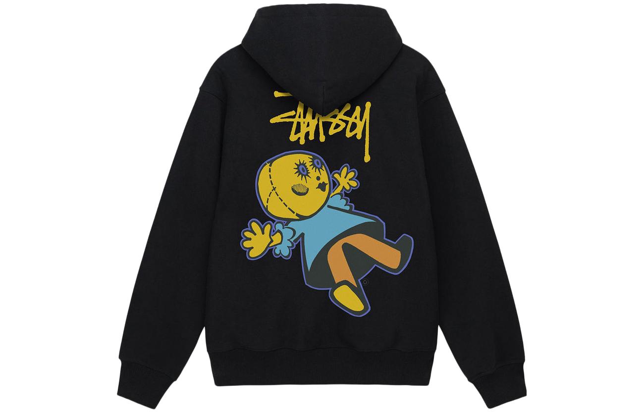 Stüssy Stussy SS23 Summer Hoodie with Doll Print, Zipper Drawstring, Unisex Vintage Style. 1974912 圖 2