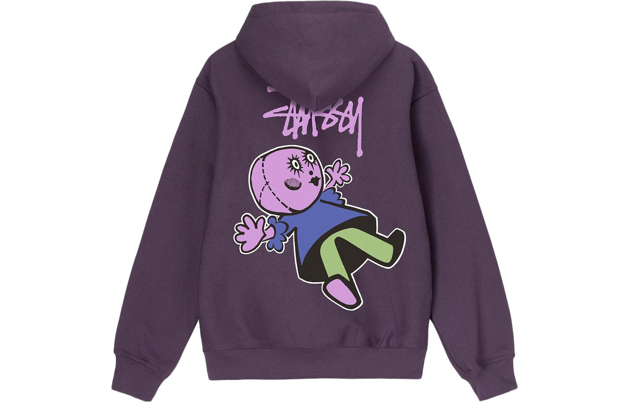 Stüssy Stussy SS23 Summer Hoodie with Doll Print, Zipper Drawstring, Unisex Vintage Style. 1974912 圖 6