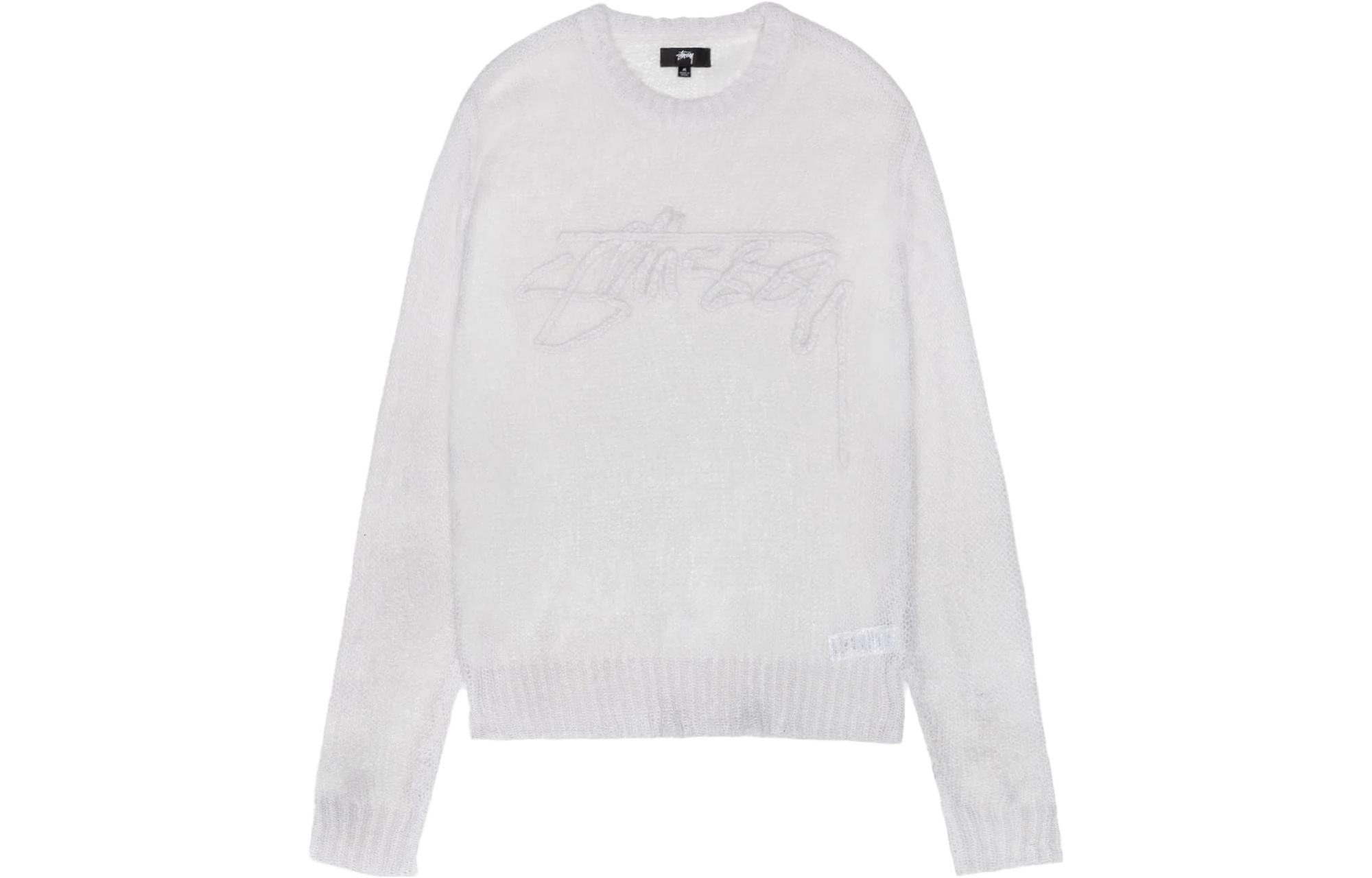 Stüssy Stussy SS23 Summer Logo Knit Loose-Fit Retro Sweater Unisex Style. 117180