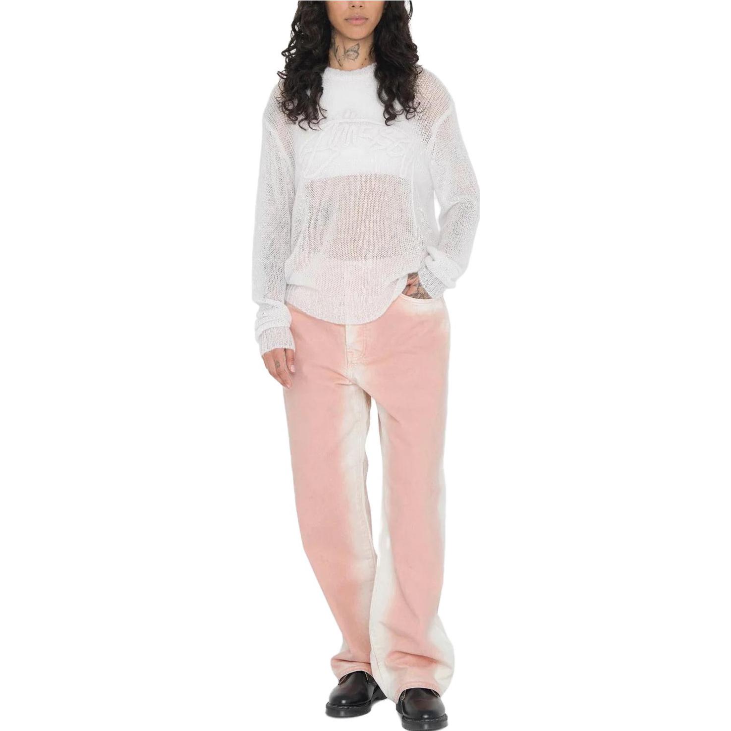 Stüssy Stussy SS23 Summer Logo Knit Loose-Fit Retro Sweater Unisex Style. 117180 圖 14