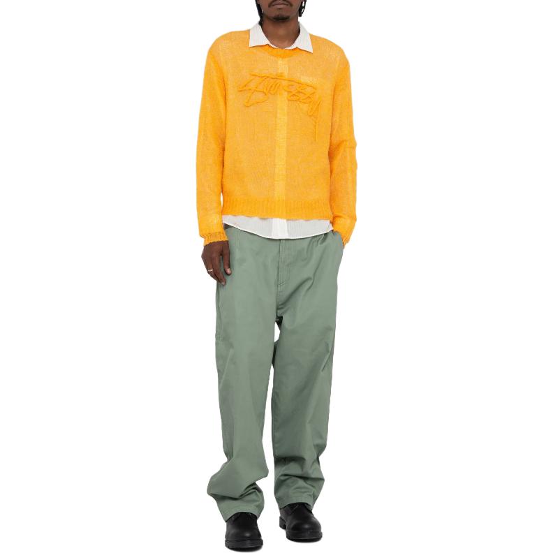 Stüssy Stussy SS23 Summer Logo Knit Loose-Fit Retro Sweater Unisex Style. 117180 圖 19