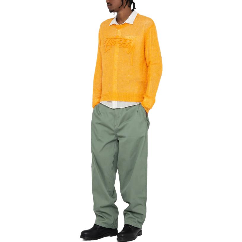 Stüssy Stussy SS23 Summer Logo Knit Loose-Fit Retro Sweater Unisex Style. 117180 圖 21