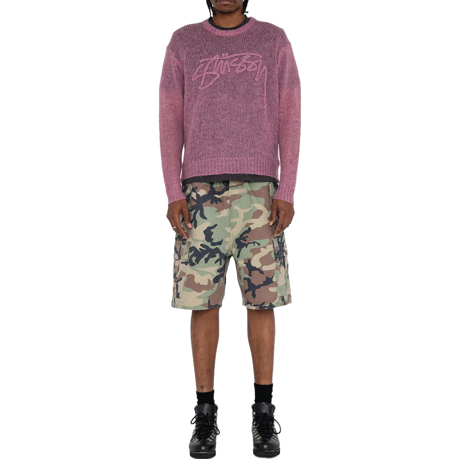 Stüssy Stussy SS23 Summer Logo Knit Loose-Fit Retro Sweater Unisex Style. 117180 圖 4