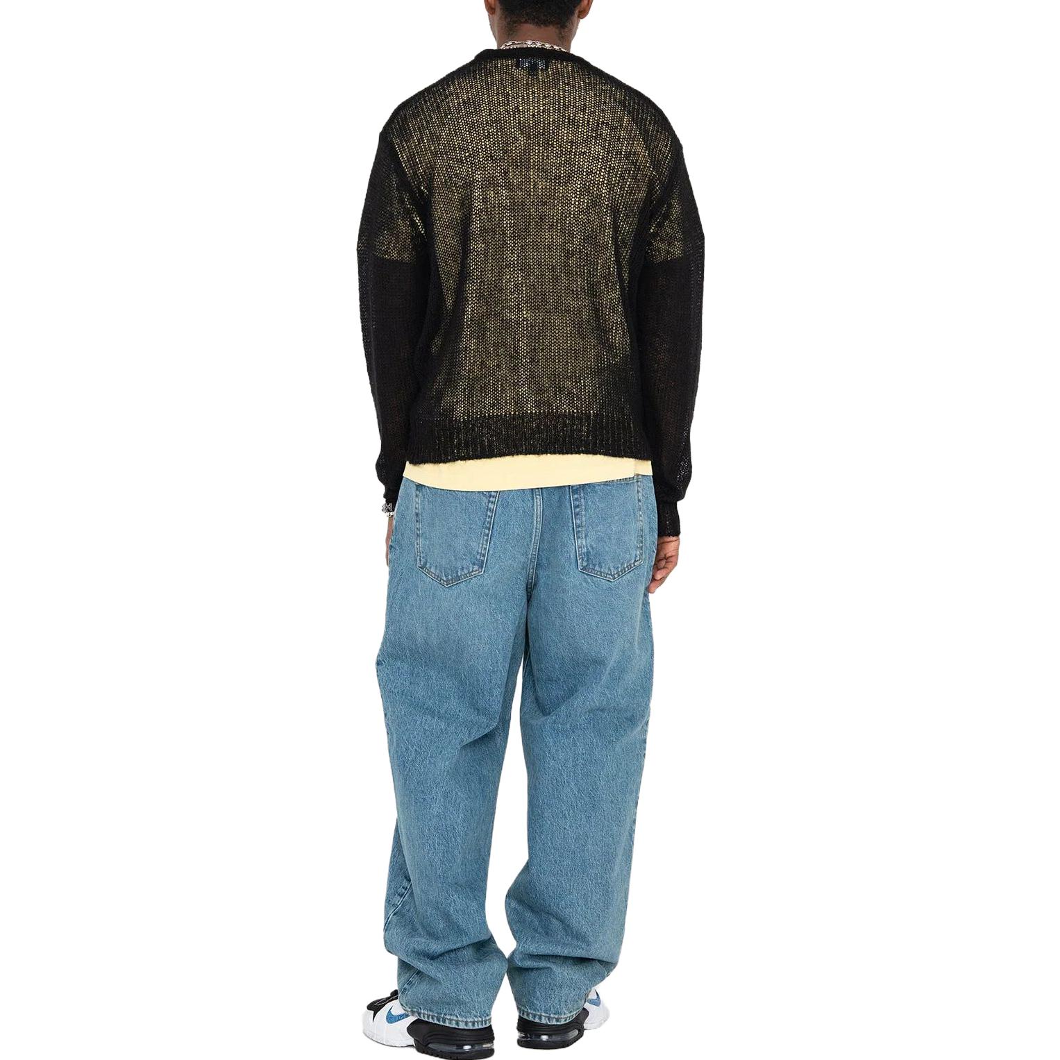 Stüssy Stussy SS23 Summer Logo Knit Loose-Fit Retro Sweater Unisex Style. 117180 圖 10