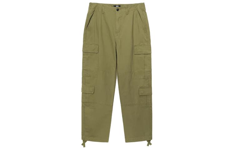 Order Stüssy Stussy SS23 Summer Multi-Pocket Relaxed Fit Vintage Cargo Pants Unisex. 116586-olive