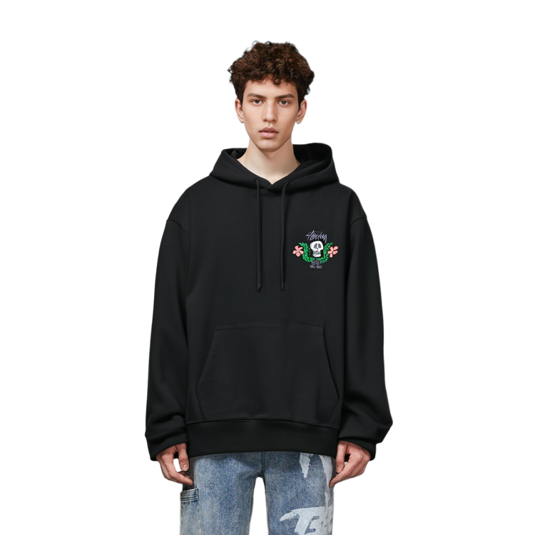 Stüssy Stussy SS23 Summer Skull & Petal Print Hoodie Unisex Vintage Streetwear. 1924904 圖 4