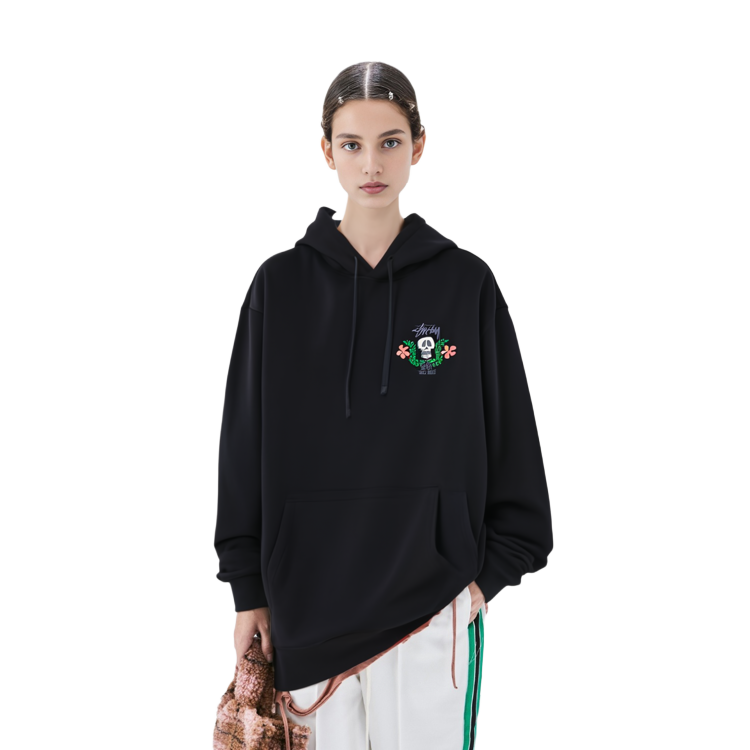 Stüssy Stussy SS23 Summer Skull & Petal Print Hoodie Unisex Vintage Streetwear. 1924904 圖 8