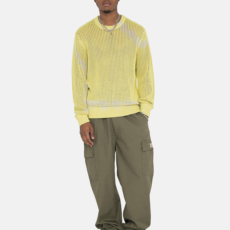 Stüssy Stussy SS23 Summer Vintage Loose Knit Dyed Sweatshirt Unisex. 117105 圖 12