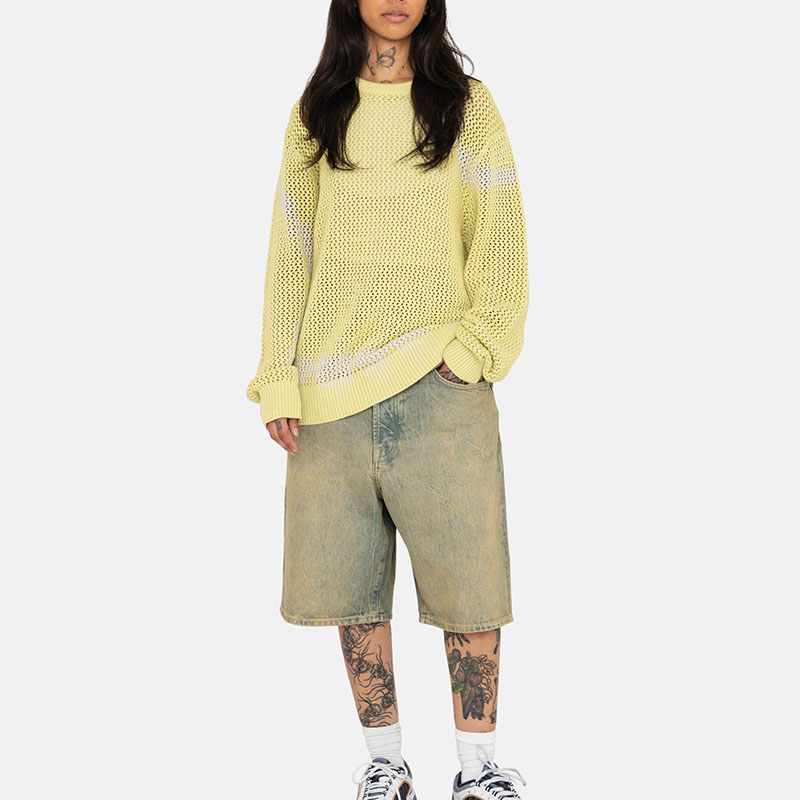 Stüssy Stussy SS23 Summer Vintage Loose Knit Dyed Sweatshirt Unisex. 117105 圖 14